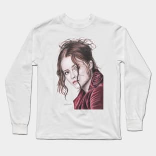 Helena Bonham Carter English Rose Long Sleeve T-Shirt